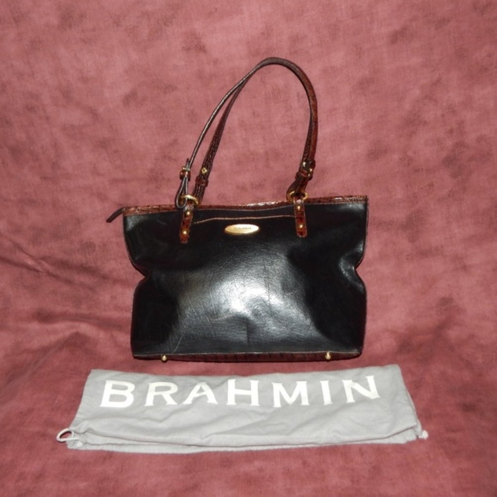 Brahmin Vintage Black Arno TuscanTote